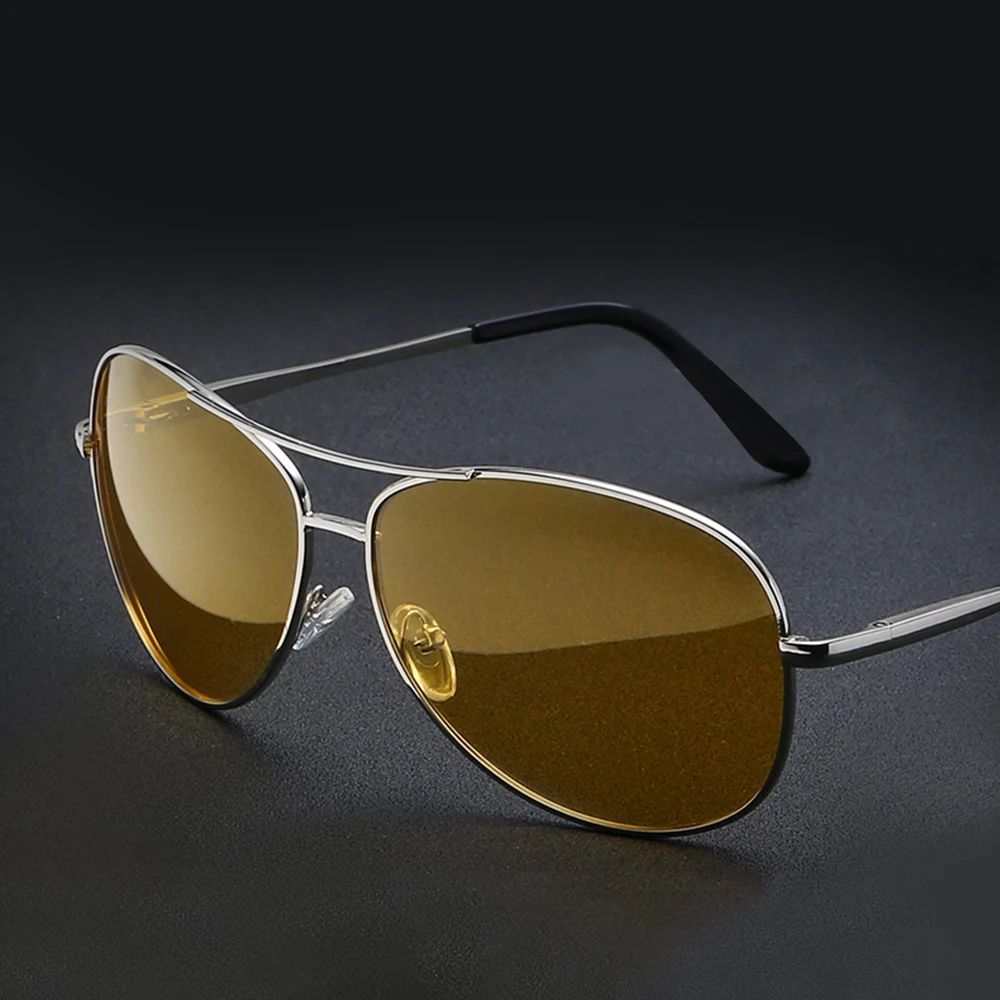 UV400 поляризационный светильник очки для ночного вождения желтые солнцезащитные