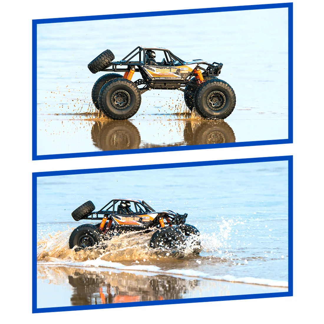 48 см 1:10 4WD 2,4G RC Monster Truck высокоскоростной гоночный автомобиль внедорожник-оранжевый