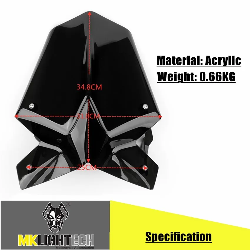 

MK LIGHTECH FOR DUKE 125 390 Motorcycle Front Screen windshield Fairing windshield 2017-2018