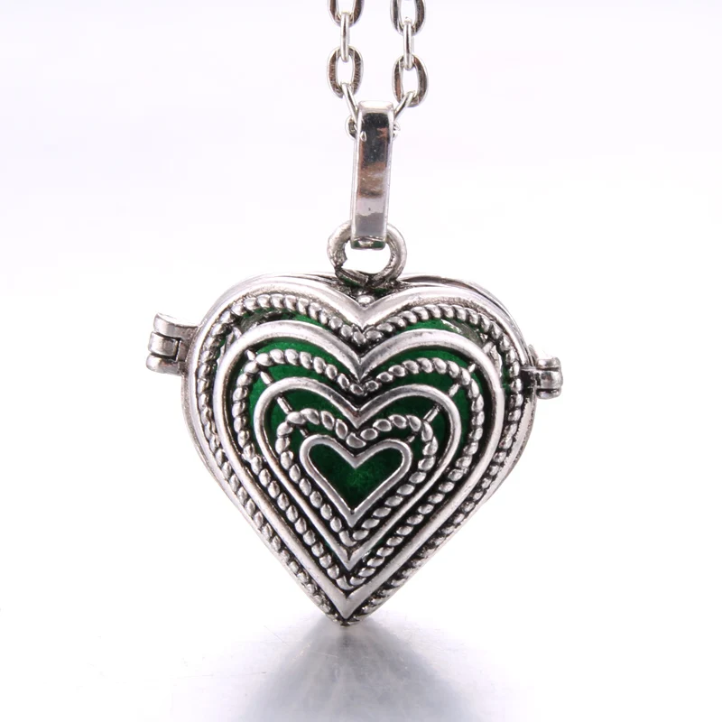 Популярное новое ожерелье с диффузором в форме сердца и кота Ожерелье из бусин