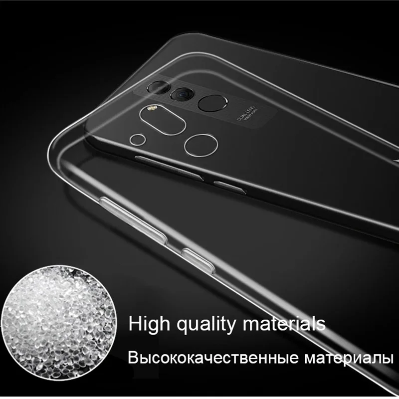 Мягкий прозрачный чехол для Huawei P20 Lite P30 Honor Mate 10 20 30 Pro X View V30 p20lite 2019 мобильный