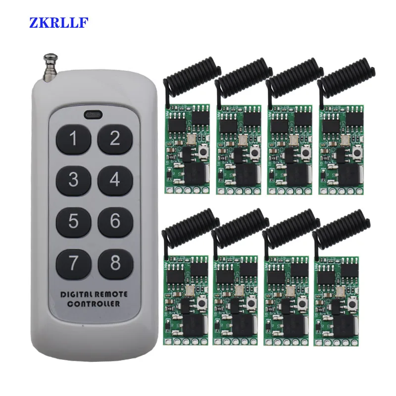 433 МГц Беспроводной дистанционного Управление выключатель постоянного тока 5В 9В