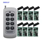 433 МГц Беспроводной дистанционного Управление выключатель постоянного тока 5В 9В 12В, 1CH мини Беспроводной РЧ пульт дистанционного управления Управление переключатель светодиодный светильник Управление; Приемник