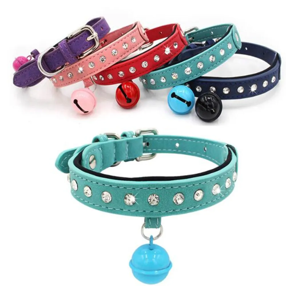 Блестящий горный хрусталь ошейник для домашних животных висячая цепочка собак