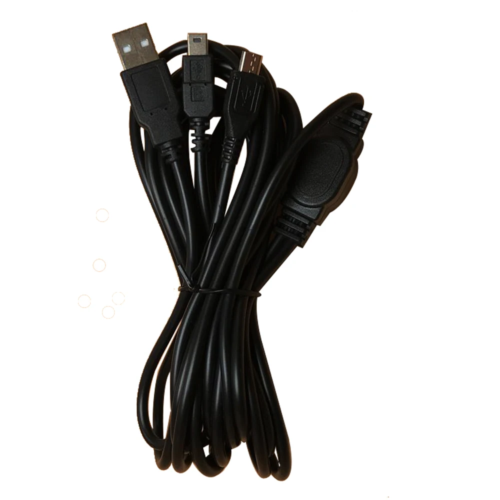 

10pcs 3.5M 2 in 1 USB Charging Cable Gaming usb Charger for ps3 For PS4 handle wireless game controller