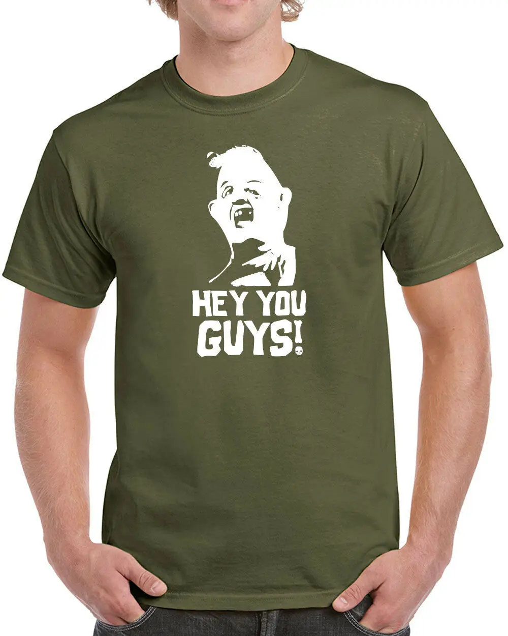 

Hey You Guys mens T-shirt sloth 80s movie goonies chunk new funny vintage