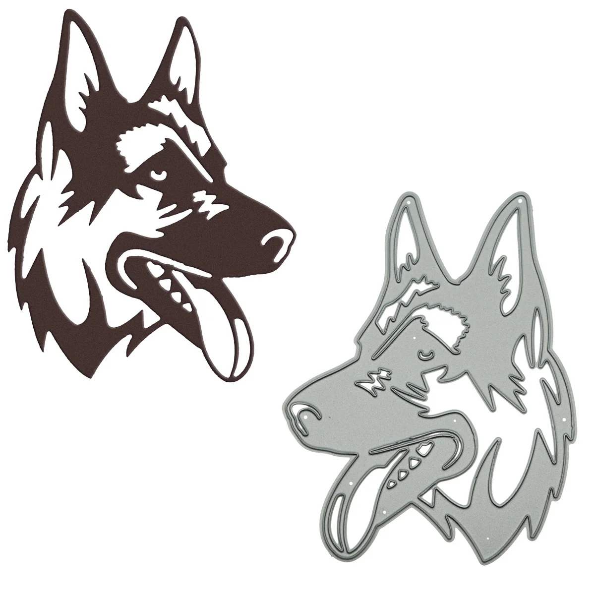 

German Shepherd Dog Metal Cutting Dies Scrapbooking Craft Paper Cutter For Clipart Card Photo Album Decorating Punch Stencils