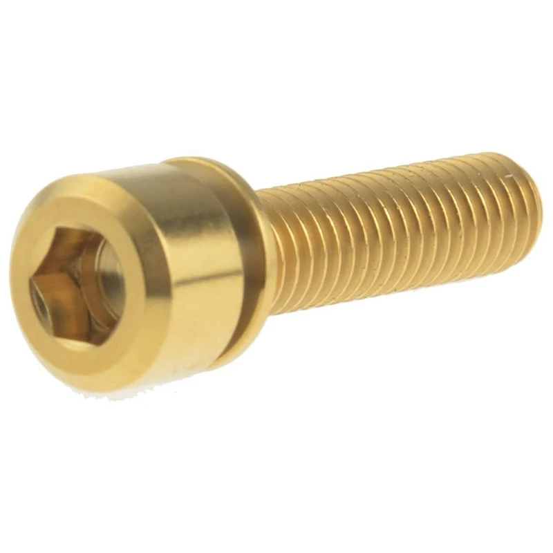 

Quality 4Pcs Titanium M6 X18mm Hex Bolts with Washers Screw for Bicycle V Brake Hub Fixed Bicycle Accessories