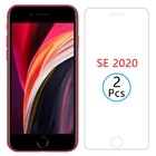 2 закаленного стекла для apple iphone se 2020, Защита экрана для iphone iphoe ipone i phone se2020 se2 iphonese 2, легкая пленка