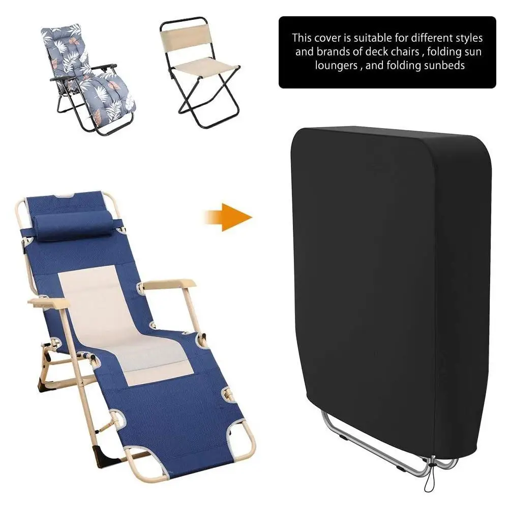 

Outdoor Folding Chairs 210D Dustproof And Rainproof Cover Oxford Fabric Folding Chairs Cover Camping Chair Table Set