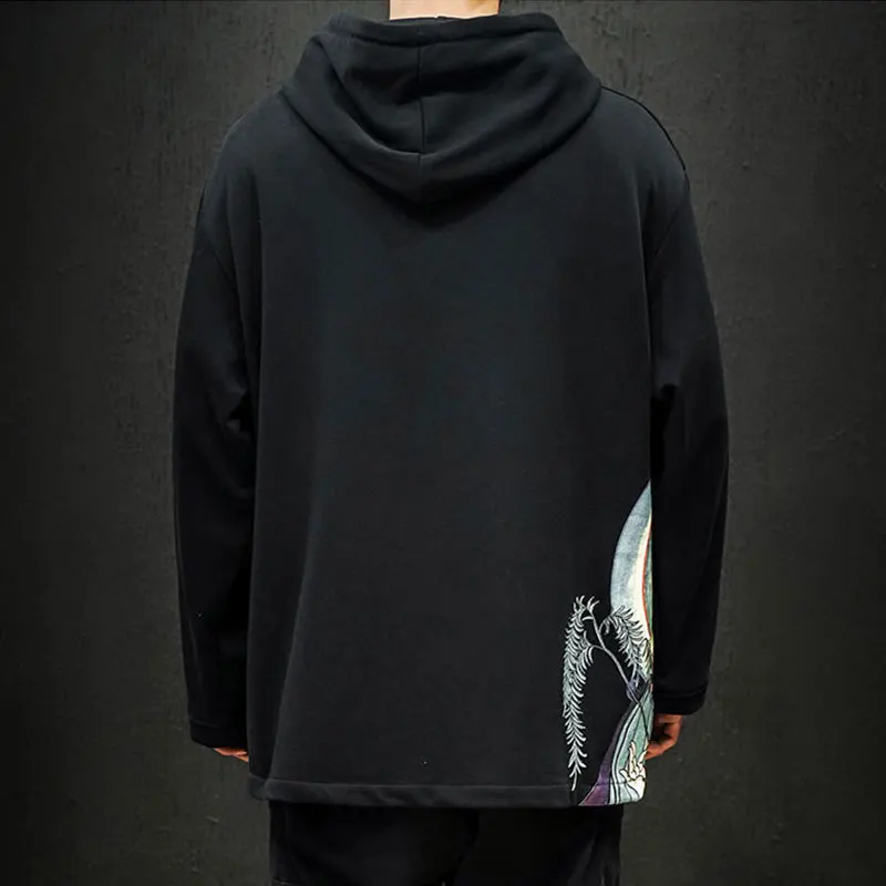 Liketkit мужские толстовки уличная одежда 2019 китайский стиль с принтом Будды