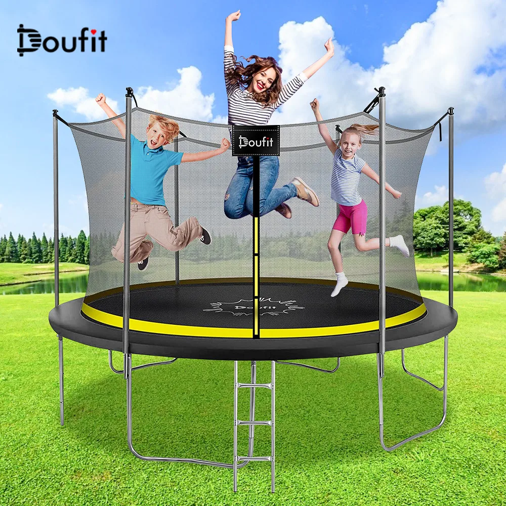 

Doufit 8 футов 10 футов 12 футов 15 футов безопасный батут защитный Защитный Сетчатый лестница для отдыха на открытом воздухе для детей и взрослых