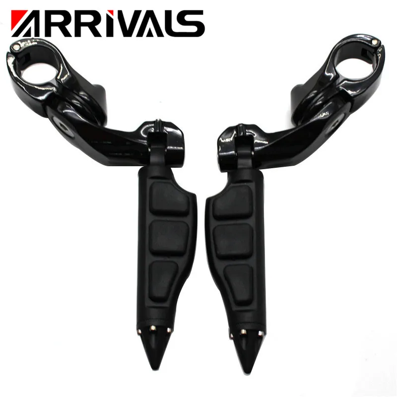Motorcycle Footrest Short Angled Adjustable Highway Footpeg Mount Kit For Harley Honda Suzuki Kawasaki | Автомобили и мотоциклы