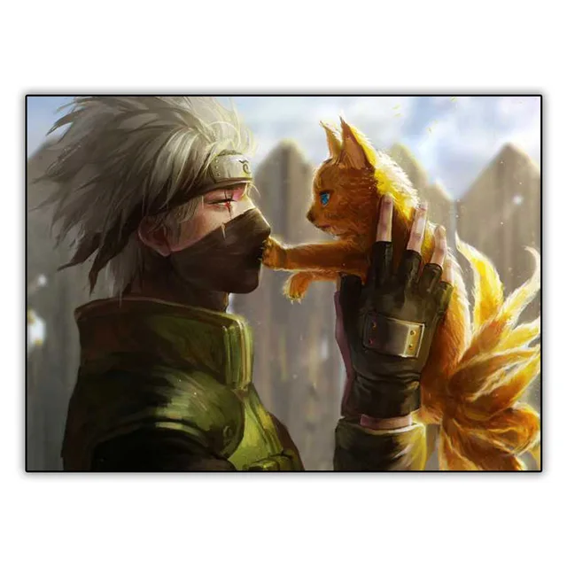 

5D Diy Full Diamond Painting Handsome Boy Lover Cat Animation Diamond Embroidery Kit Rhinestone Handmade Crafts Teen Room Decor