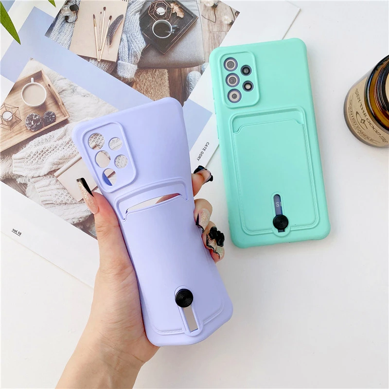 Phone Case For Samsung Galaxy A53 A32 A52 A72 A33 A21S A12 A03S Luxury Card Package S21 S22 S23 Ultra Plus Shockproof Back Cover