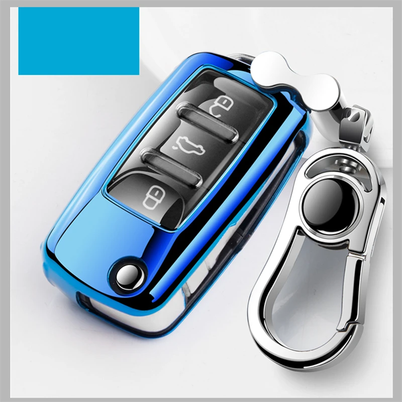 

TPU Car Key Cover Case Protection For VW New Passat Lavida Tiguan POLO Bora Tears Pendant Auto Key Covers