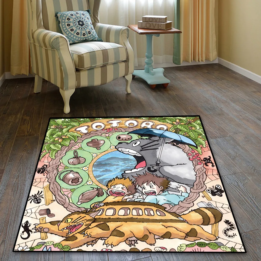Коврик Totoro с изображением моющегося замка Мой сосед Кот коврик напольный