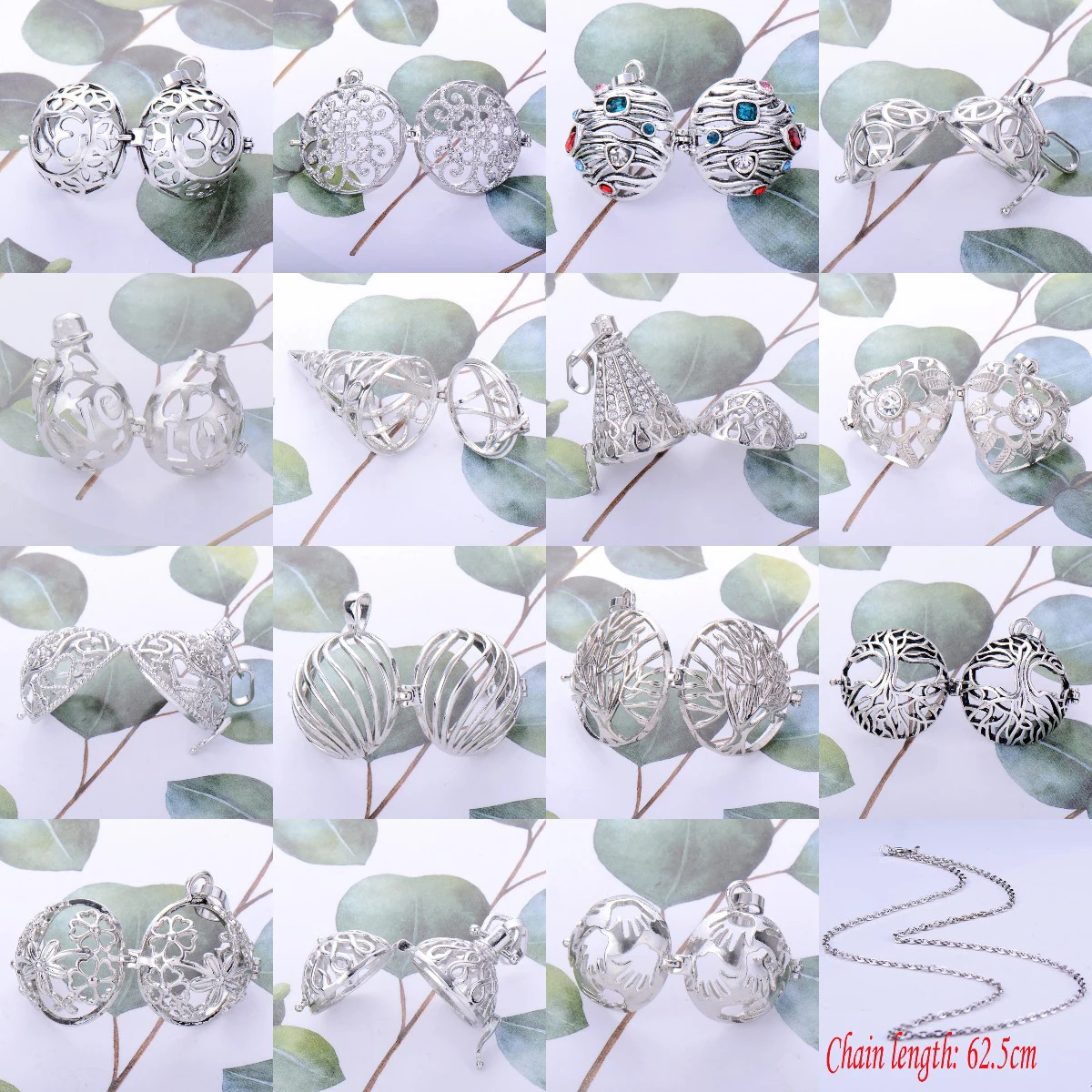 Round Aromatherapy Necklace Diffuser Pendant Vintage Open Locket Cage Aroma Perfume Essential Oil | Украшения и аксессуары