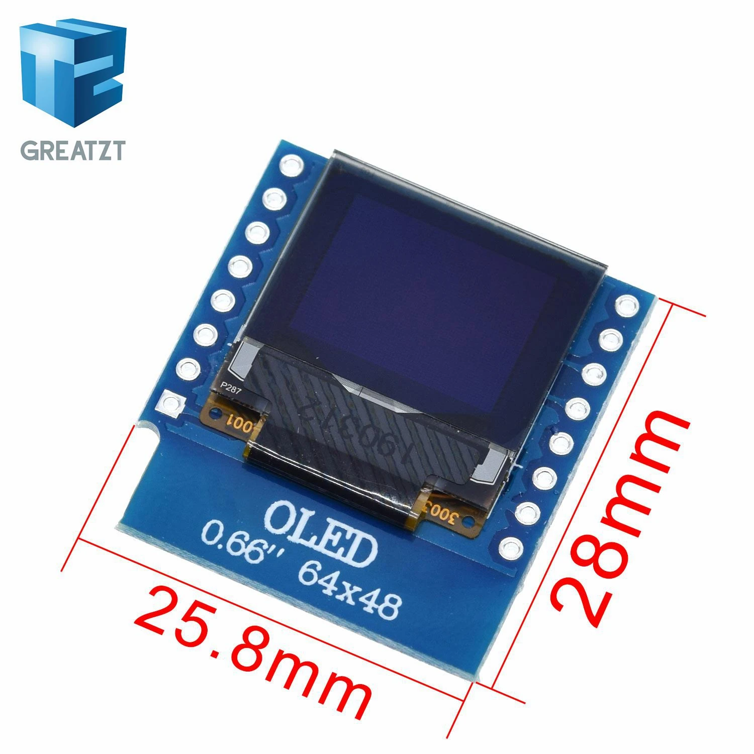 OLED щит V1.1.0 для wemos D1 мини 0.66 &quotдюймовый 64x48 IIC I2C|d1 mini|wemos d1 miniwemos |
