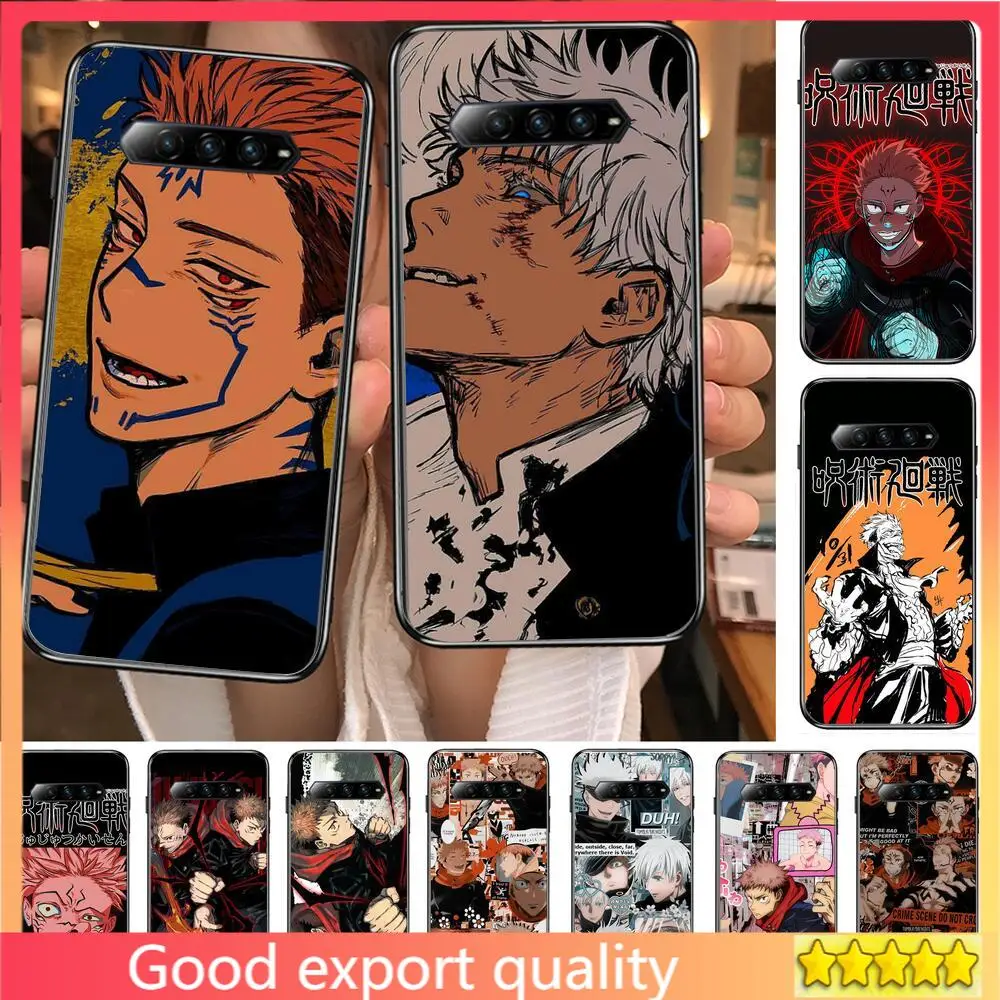 

anime Jujutsu Kaisen Phone Case For xiaomi redmi Black Shark 4 Pro 2 3 3s Cases Helo Black Cover Silicone Back Prett mini cover