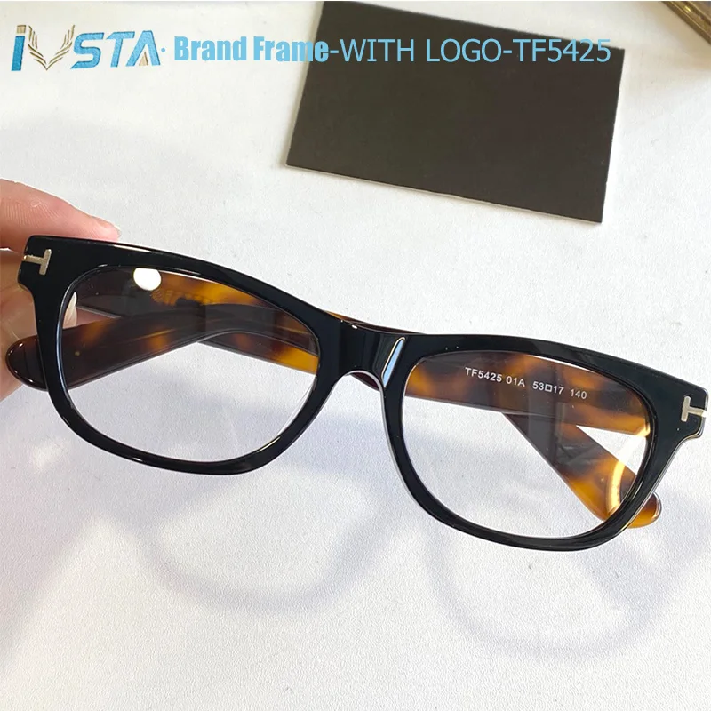 

IVSTA TF5425 Spectacle Frames Myopia Glasses Men with Logo High Quality Luxury Brand Designer with Box Nerd Glasses Vintage