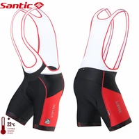 santic men cycling bib shorts pro fit summer 4d pad road mtb bicycle riding bib shorts bib pants asian size