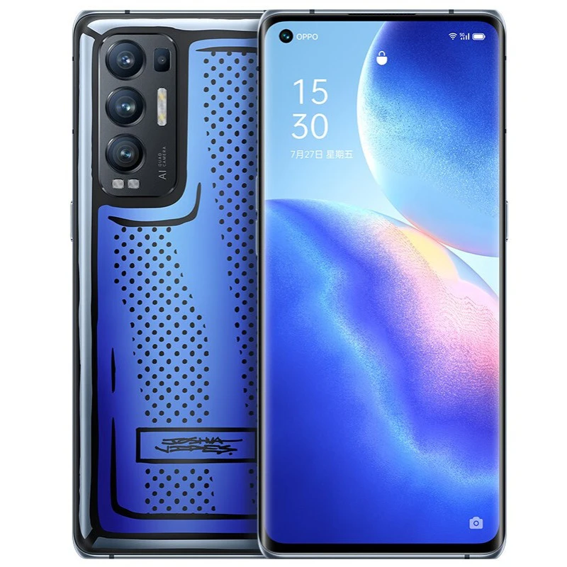 original oppo reno 5 pro moble phone 6 55 inch oled 90hz screen 8128 snapdragon 865 android 11 fast charging 65w smartphone free global shipping