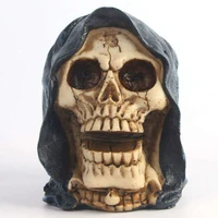 human head skull statue for home decor resin figurines halloween decoration sculpture medical teaching sketch model crafts 8028