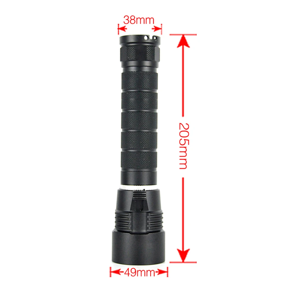 BORUiT M23 светодиодный фонарик для подводного плавания с высокой мощностью 3* XM-L2 100 лм фонарь для подводной съемки 18650/26650 м фонарь с плавным затемнением