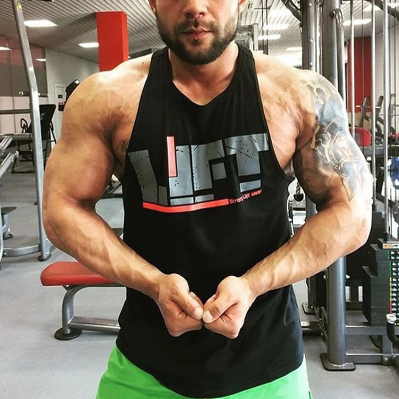 Новая модная женская майка мужская рубашка для фитнеса бодибилдинга тренировок