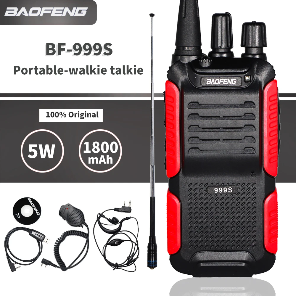 2020 Baofeng BF 999S двухсторонняя радиостанция 5 Вт портативная CB Любительская рация UHF FM