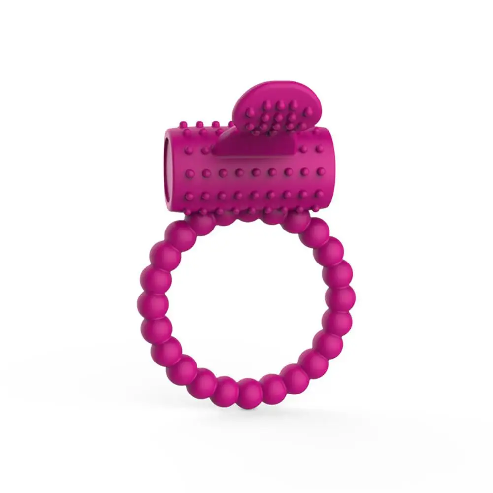 Мягкое Силиконовое двойное вибрирующее кольцо на пенис RABBITOW Кольца для пениса