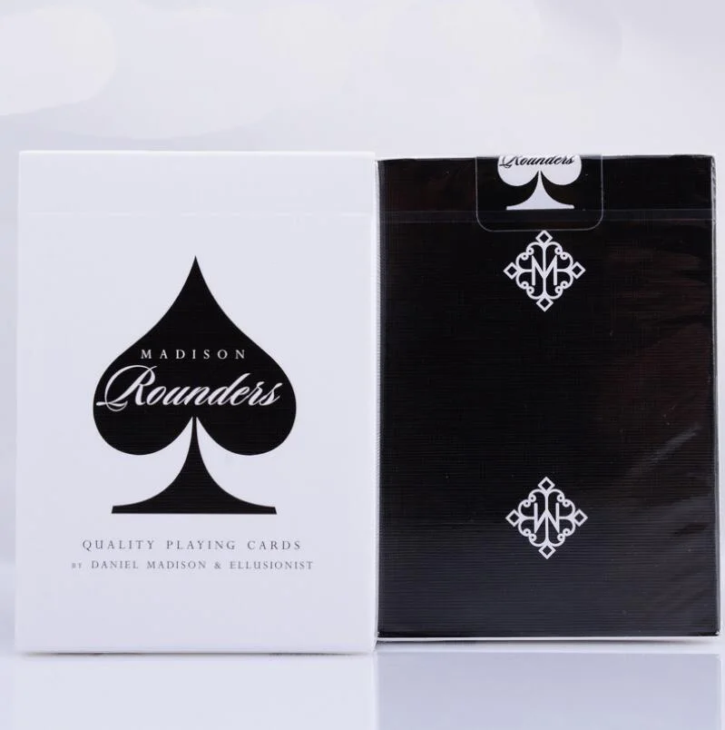 Black Madison Rounders Deck от danel и Ellusionist качественные игральные карты магические трюки