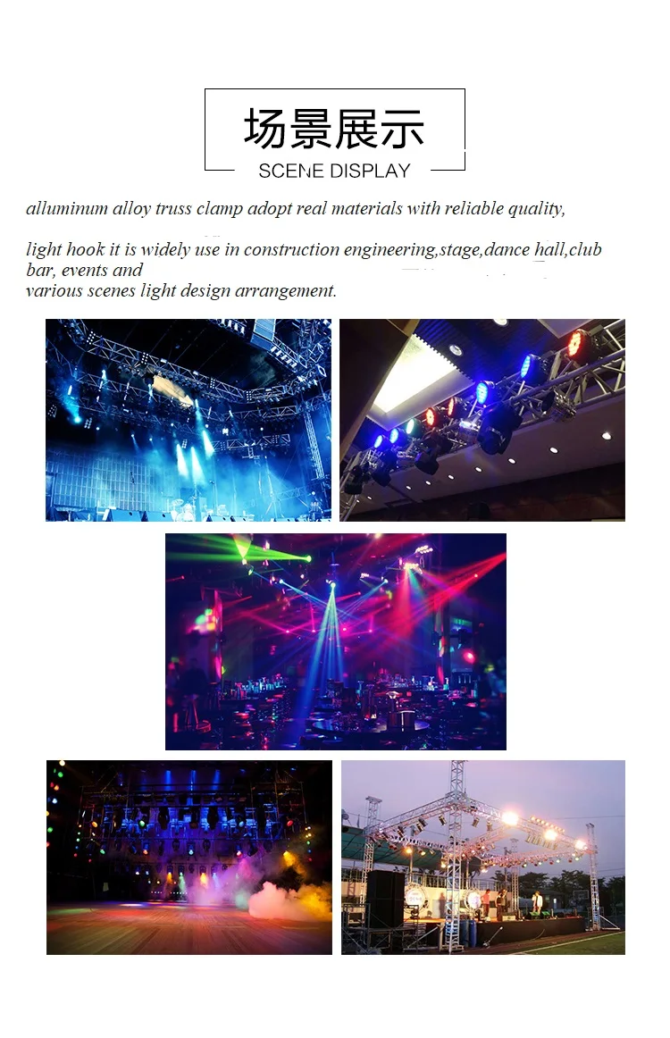 Compacta do Giro do Dobro o Pro Resistente do Fardo da Iluminação de Alumínio Braçadeira 7 Weddings & Events