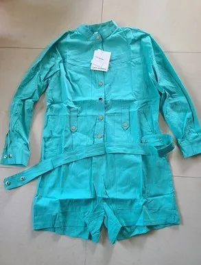 

SHENGPALAE Cargo Pants Long Sleeve Women Korean Chic Short Jumpsuit Lace-up Waist Slimming Long-sleeved Tooling Overalls Rompers