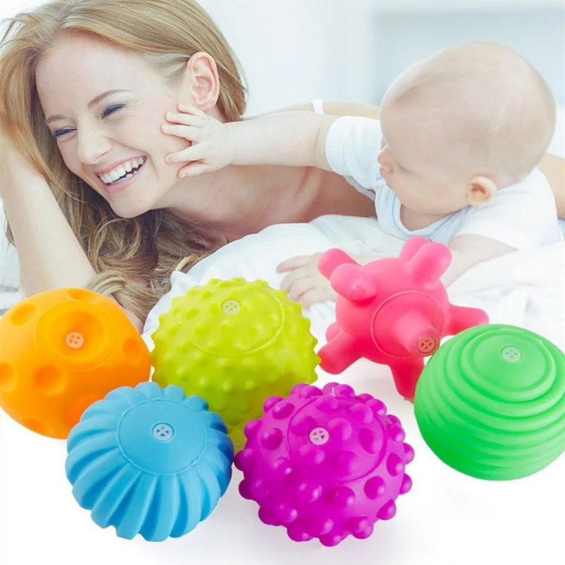 Детский резиновый мяч мягкий для рук Игрушки ванны капсульные прорезыватели