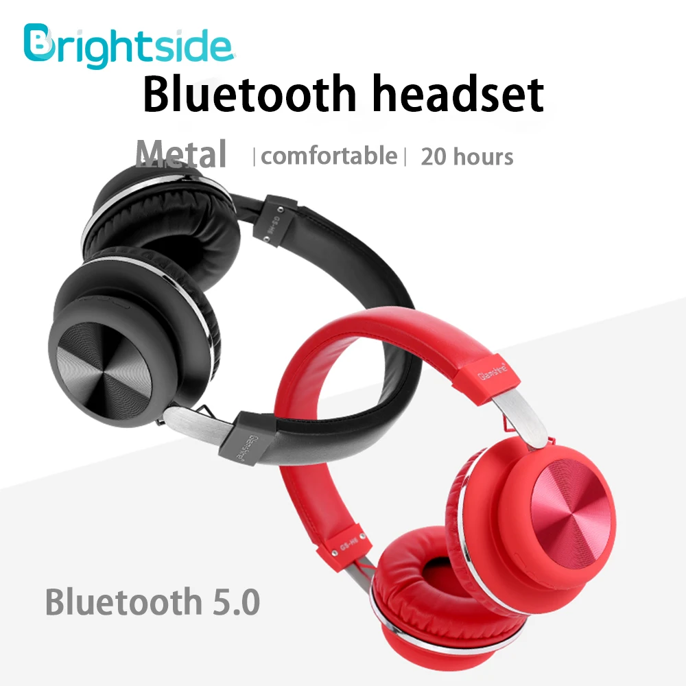 Беспроводная гарнитура наушники Bluetooth-гарнитура складные Hi-Fi с басами и