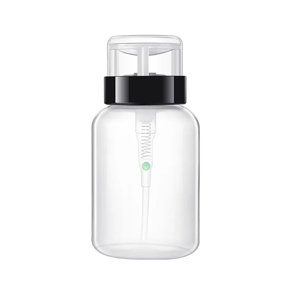 

1 Pcs 12*6 Cm Bottle Anti Crack Liquid Pressure Pumping Distributor Bottle Degradable Nail Liquid Distributor Bottle Reusable