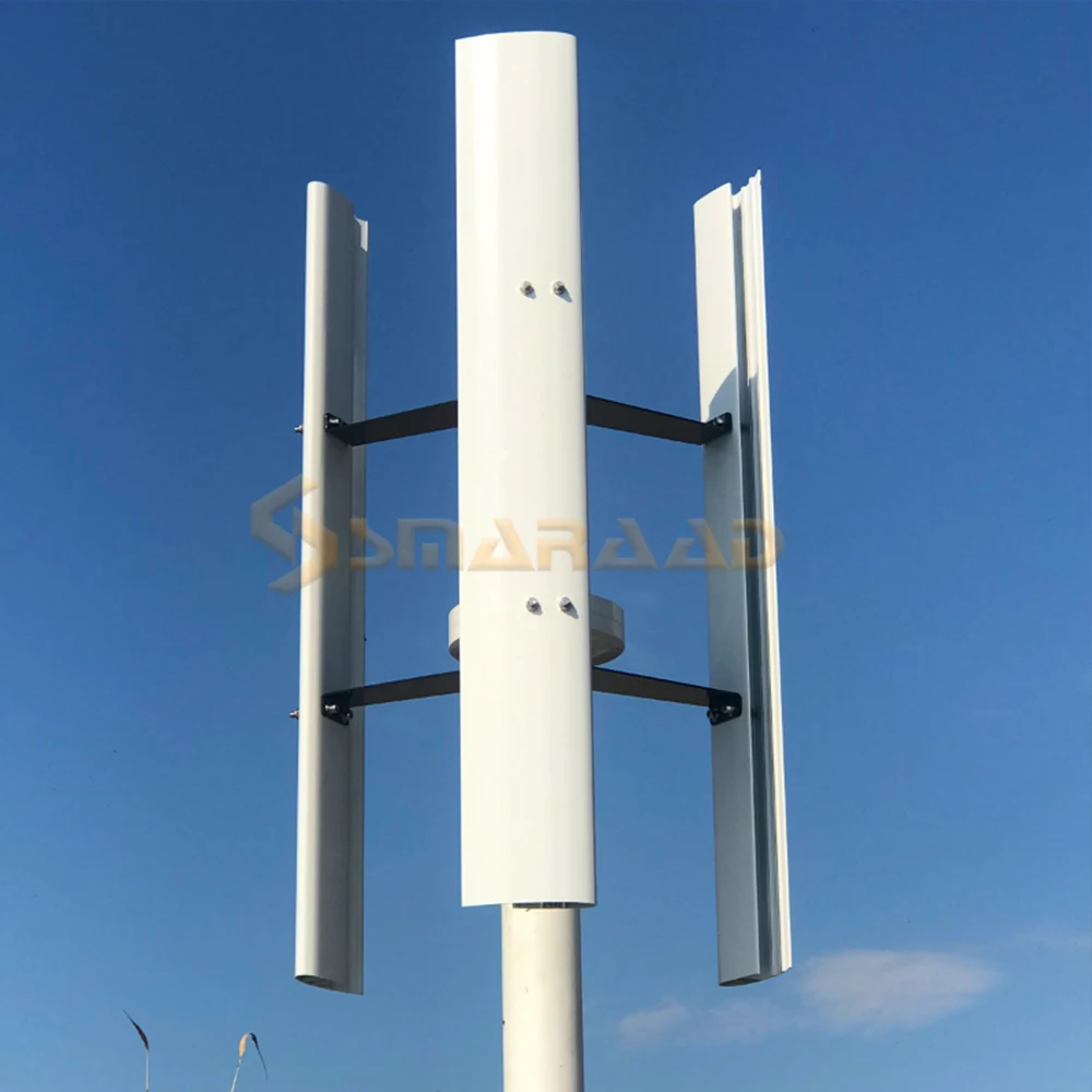 Новое поступление бесшумная Вертикальная ветряная турбина 400 Вт с постоянным