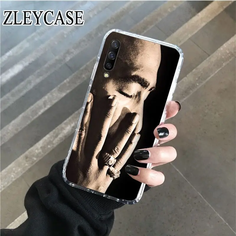 transparent Phone Case For samsung Galaxy A50 A10 A30 A70 A7 A9 A10S J5 J6 J7 J8 2018 CASE 2Pac Tupac Amaru Shakur Makaveli | Мобильные
