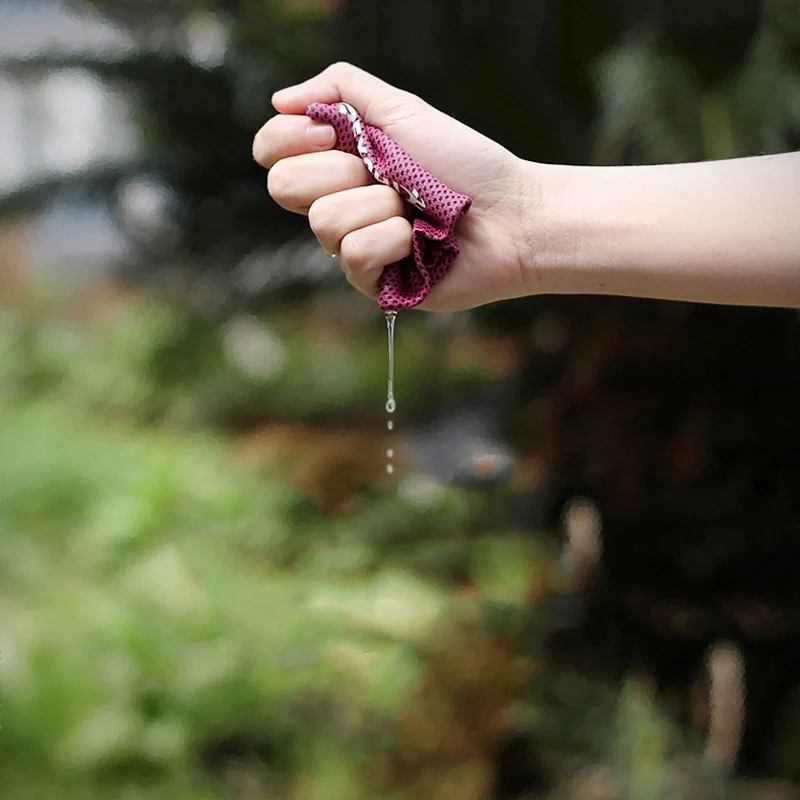 

1PC Wrist Brace Support Breathable Ice Cooling Tennis Wristband Wrap Sport Sweatband For Gym Volleyball Sports Hand Sweat Band