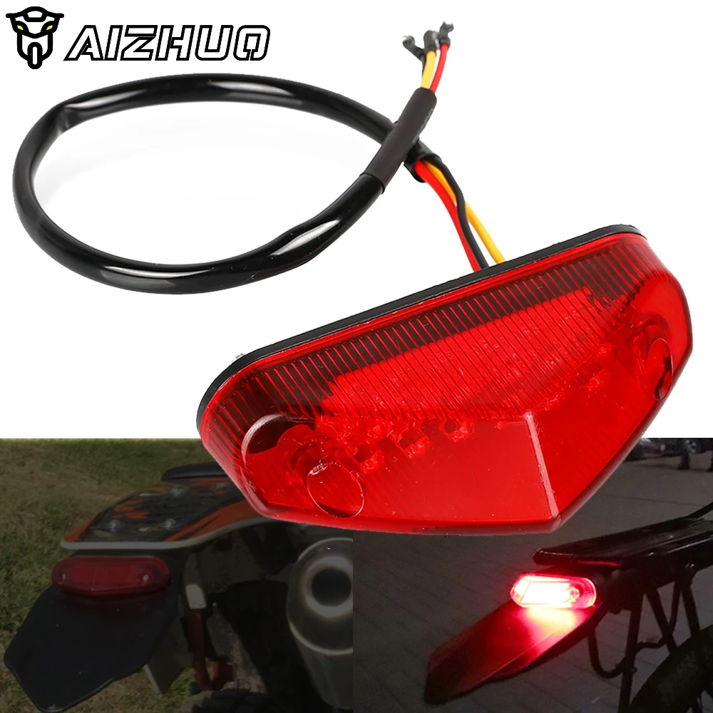 

Motorcycle License Plate Warning Brake Turn Signal Lights Dirt Bike FOR SX XC EXC XC-W SX-F 85 105 125 150 200 250 300 350 450