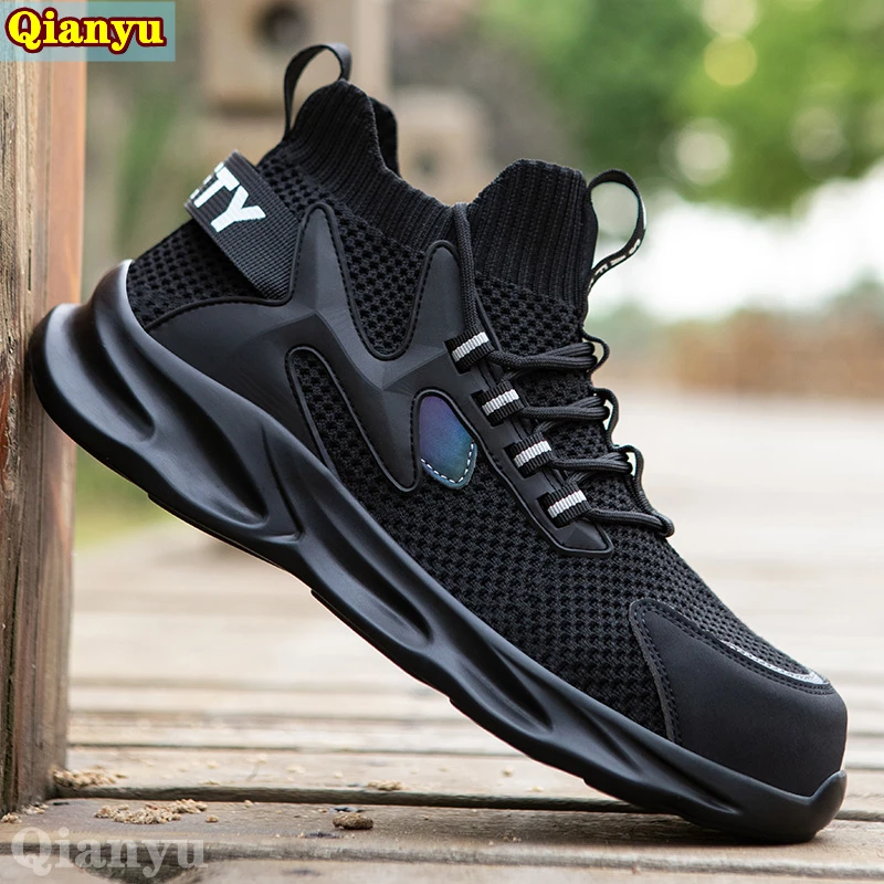 

Dropshipping Work & Safety Boots Men Steel Toe Shoes Men Safety Shoes Puncture-Proof Work Sneakers Breathable Work Shoes Male