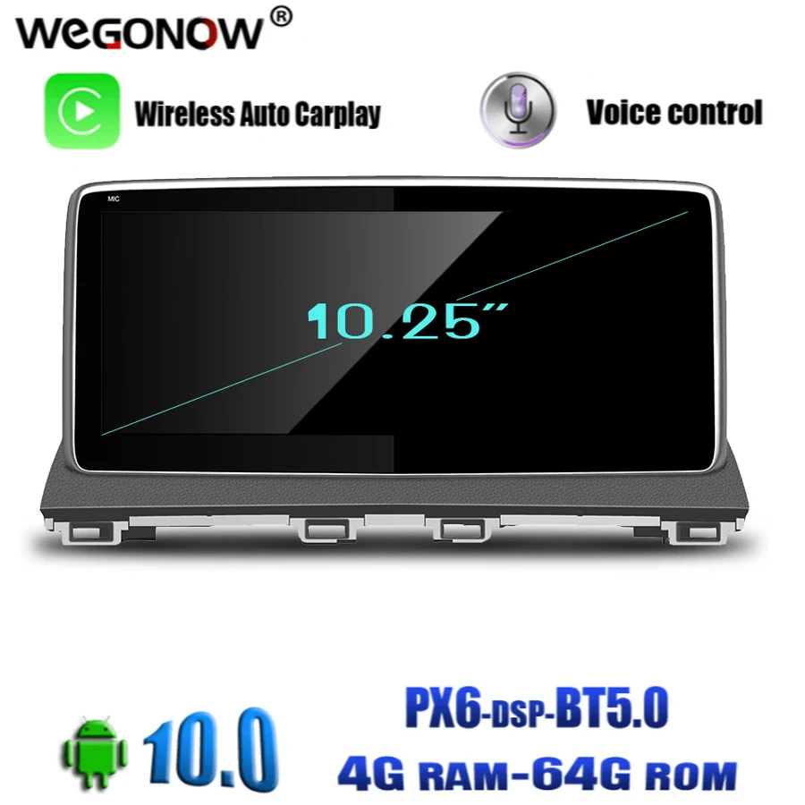 DSP 10 25 &quotIPS Android 0 8 Core 4G Оперативная память 64G Встроенная автомобильный DVD плеер GPS