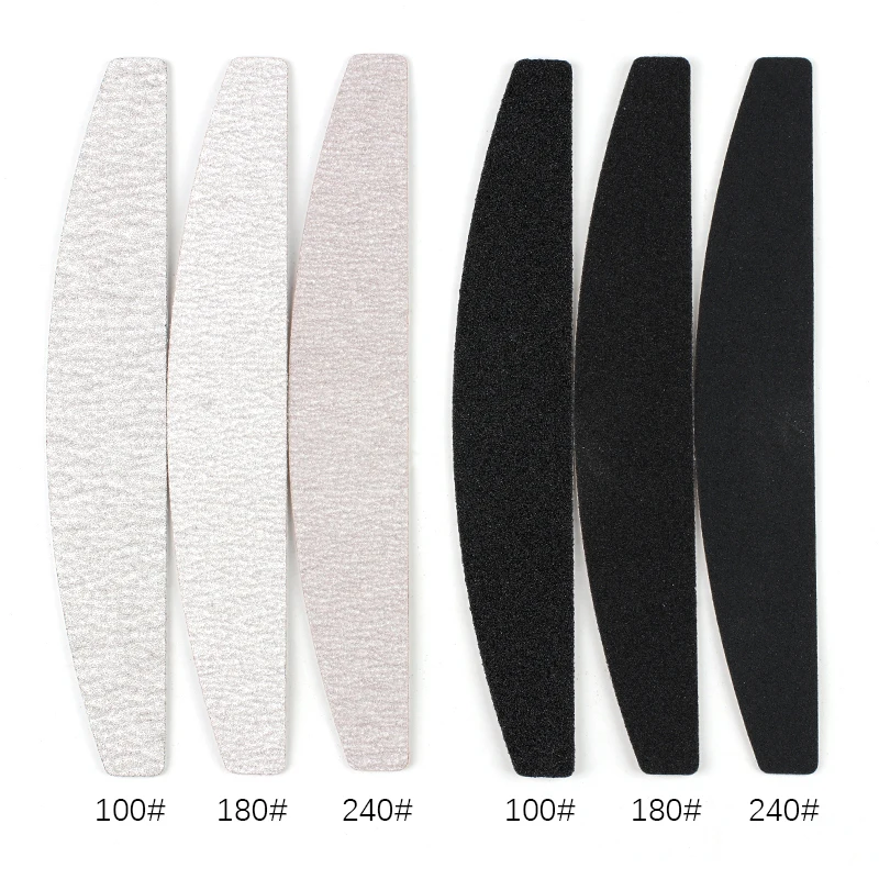 50Pcs/Set Gel Nail Art Files Removable Sponge EVA Sanding Grey/Black Replaceable Polishing Buffer For Manicure Supply | Красота и