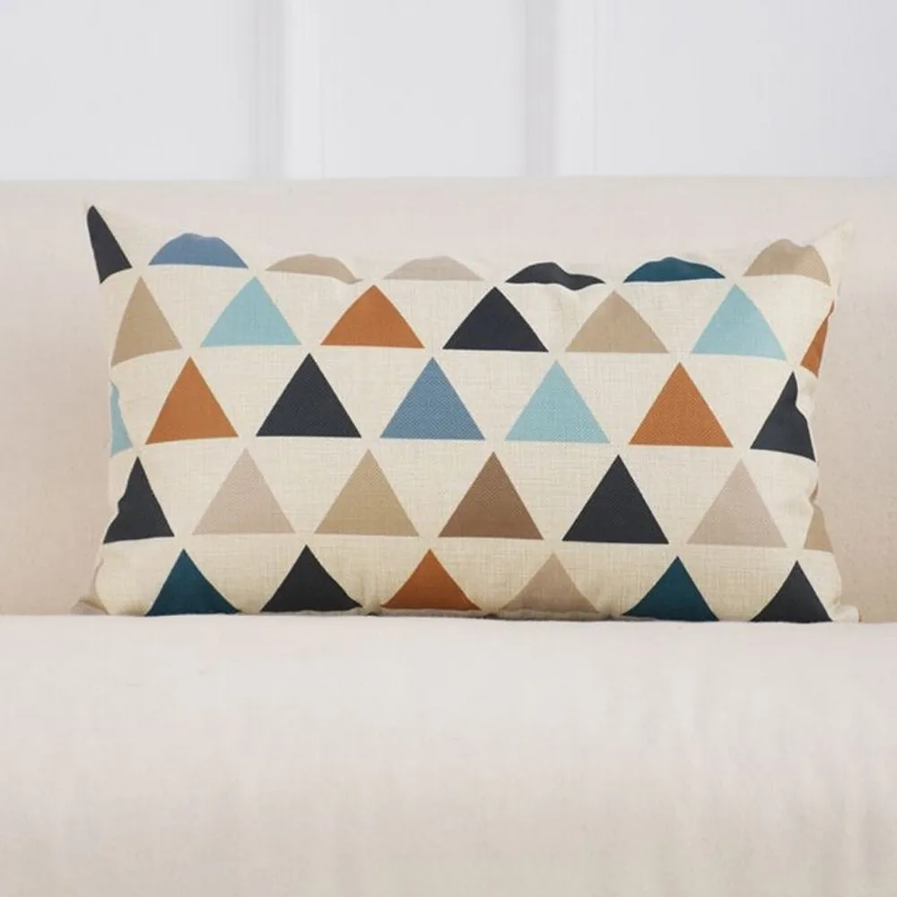 

Fashion Ins Style Rectangle Cushion Pillow Case For Sofa Car Home Decorative Pillowcase Geometric Pillow Cover Decoration