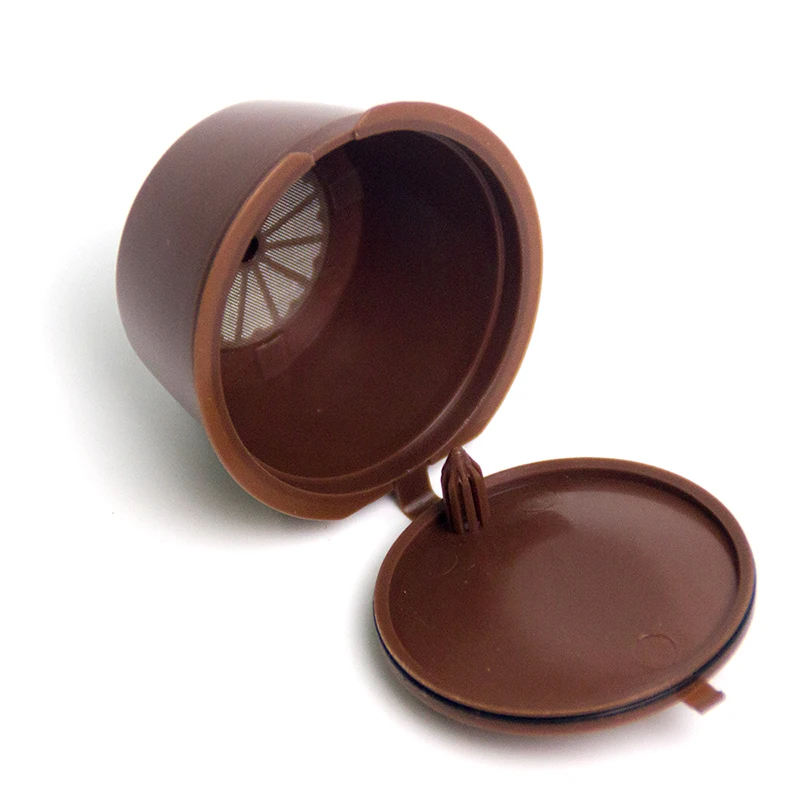 

10pcs Refillable Coffee Capsule Pods Reusable Coffee Filter Cup Brush Spoon Kit Accessory For Coffee Machine Supplies Cafe Tools