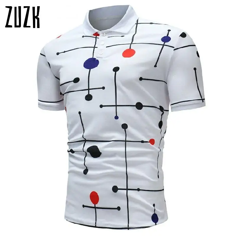 Мужская рубашка поло Брендовое летнее стильное джинсовое платье с коротким