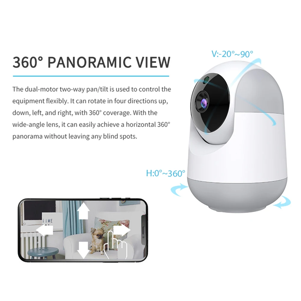 IP Camera Wifi Security Cam 2 Way Audio Motion Detect Night Vision Surveillance WiFi Smart Home Monitoring | Безопасность и защита