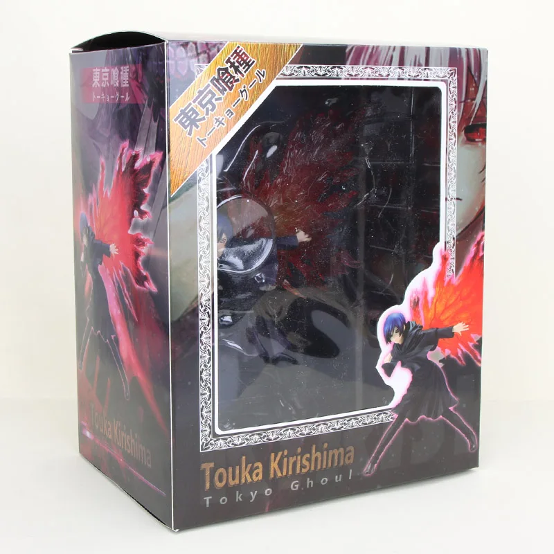 black in box 24 см японского аниме Токийский Гуль фигурка игрушка Touka Kirishima 1/8 ARTFX J Токийский Гуль огненные крылья ver. ПВХ фигурка модель игрушки - Цвет: black in box